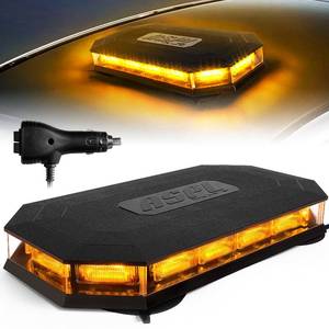lot 13980 image: ASPL 16.5 Inch Roof Top Beacon Emergency Strobe Light 56 LED Magnetic Warning Caution lights bar Traffic Hazard Plow Light for Trucks Vehicles Construction Snowplow (Amber)