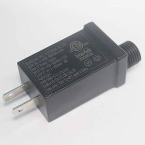 lot 14466 image: LED Power Supply for String Lights, Autbye Waterproof IP44 Low Voltage Seasonal Use LED Driver Transformer, Mini Wall Mount US Plug LED Adapter (6V1A)