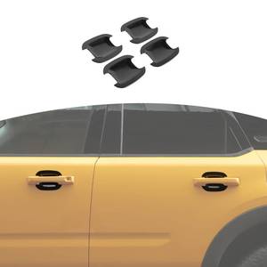 lot 14468 image: Jeliker for Bronco Sport Door Handle Insert Bowl Cover Trim Black for Ford Bronco Sport 2021 2022 2023 Black Exterior Accessories 4pcs
