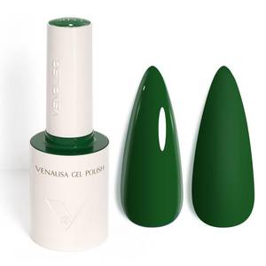 lot 20404 image: VENALISA Emerald Green Gel Nail Polish, 1 Pcs Dark Green Gel Polish Color High Gloss Soak Off U V Nail Manicure Salon and DIY at Home Gifts for Women