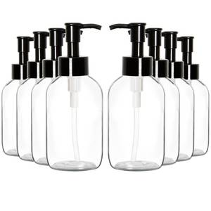 lot 20415 image: Youngever 12 Pack 4 Ounce Plastic Pump Bottles, Refillable Plastic Pump Bottles for Dispensing Lotions, Liquid Soap