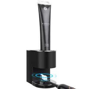 lot 20432 image: Automatic Toothpaste Dispenser Wall Mounted Black Electric 6 Adjustable Levels Auto Toothpaste Squeezer Smart Rechargeable Touchless for Kids Adults - Bathroom - Replaceable Parts