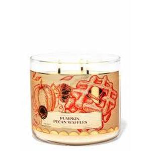 lot 2012 image: Bath & body works scented candle pumped in pecan waffles