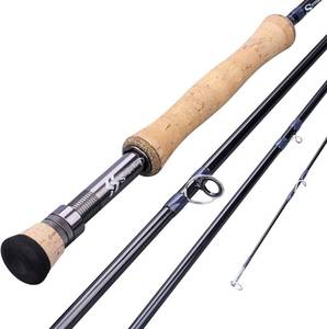 lot 111393 image: Sougayilang Fly Fishing Rod, Lightweight Ultra-Portable 4 Pieces Graphite Fly Rod for Complete Starter 56wt, 78wt Rod for Traveling