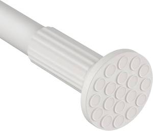 lot 411106 image: ZOCONE Tension Curtain Rod 51-168 In (4-14Ft), No Drill Curtain Rods for Outdoor Patio, Adjustable Shower Curtain Rod for Bathroom Renter Friendly, Heavy Duty Tension Rod for Window, Never Rust, White