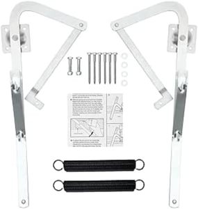 lot 411123 image: 55-2 Attic Ladder Hinge Arms with Springs,Compatible with Werner Mk5, WU2210, W2208, W2210, Suitable for Werner Attic Ladders Manufactured After 2010, Heavy Duty Thick Galvanized Material