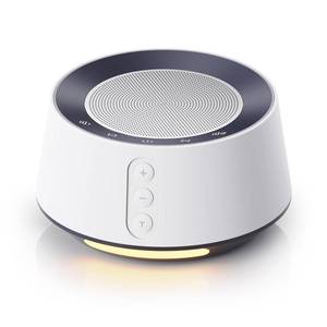 lot 44489 image: BGOVERSS White Noise Sound Machine with 20 Soothing Sounds, 10 Colors Night Light Sleep Machines Home Office Travel, 5 Timers and Memory Feature Sound Machine for Nursery Baby Kids Adults (White) - Retail $17