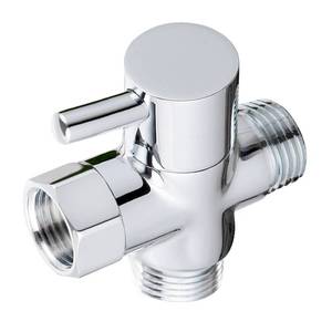 lot 44520 image: Sneatup Solid Brass 3-way G12 Shower Diverter Chrome Plating - Retail $10