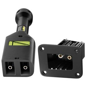 lot 44563 image: Drive-up EZGO TXT Medalist 36V PowerWise Charger Receptacle and WHandle Plug, EZGO Charger Receptacle Fits EZGO TXT 1996-Up Electric Golf Cart, 73345-G01, 73063-G01 - Retail $22