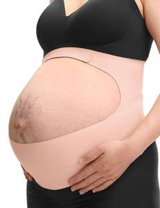 lot 44610 image: Momcozy Pregnancy Belly Band, CozySupport Ergonest Maternity Belly Band, Invisible Pregnancy Belt for Back, Abdomen, Waist - Retail $60