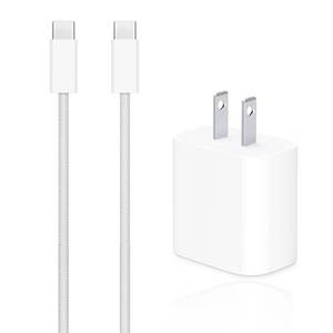 lot 44654 image: Airpods Pro 2nd3rd Gen Charger, 20W USB-C Airpods 4 Charging Cord, USB C to usb c Woven Cable for NEW AirPod Pro 3 (2025),AirPod Max 2 Wireless Earbuds,iPhone 151616E17 Charging Cord Power Adapter - Retail $10