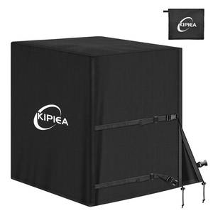 lot 44668 image: Kipiea Heavy Duty Air Conditioner Cover for Outside Units, Windproof, Anti-UV, Tear & Fade Resistant AC Cover for Winter (24 W x 24 D x 30 H) - Retail $27
