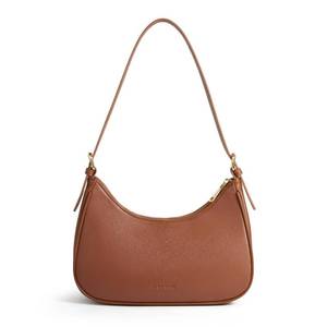 lot 44669 image: Missnine Purses for Women, Shoulder Bag Small Handbags Vegan Leather Underarm Bags Trendy Hobo Cute Clutch Purse with Adjustable Strap, Brown - Retail $17