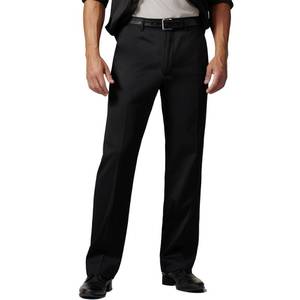 lot 44690 image: Mens Cozy Hidden Expandable Waist Dress Pants  Premium Stretch Texture Weave Work to Weekend Pant (Black,36W�32L) - Retail $26