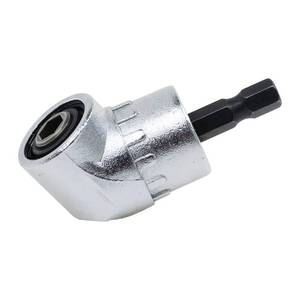 lot 44727 image: AUTOTOOLHOME Right Angle Drill Driver 105 Degree Right Angle Drill Attachment Power Screwdriver Drill Adapter for Tight Spaces Quick Change Impact Drive and Magnetic Bit Socket - Retail $8