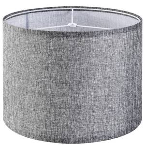 lot 44766 image: Gray Drum Lamp Shades Medium 13 Top x 13 Bottom x 10 High (Spider) Traditional Lampshades for Table Lamp & Bedside Lamp - Assembly Required - Modern Lamp Shade By GO&SO - Retail $30