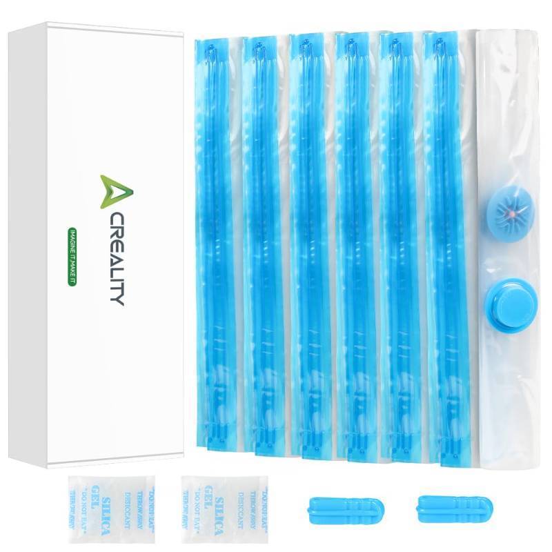 lot 8520 image: Creality 3D Printer Filament Storage Bags 35 x 35CM, 12 Transparent Sealed Bags Dust Proof Humidity Resistant Keeping Filament Dry, Reusable Vacuum Storage Bags Filament Vacuum Bags