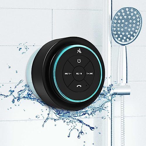 lot 9219 image: XLeader, Upgraded, Pro Shower Speaker, Certified IPX7 Waterproof Bluetooth Speaker with Suction Cup, Hook Clip, Built-in Mic, Crystal Sound&Rich Bass, up to 12H Playtime, Ideal Gifts - SoundAngel Mate