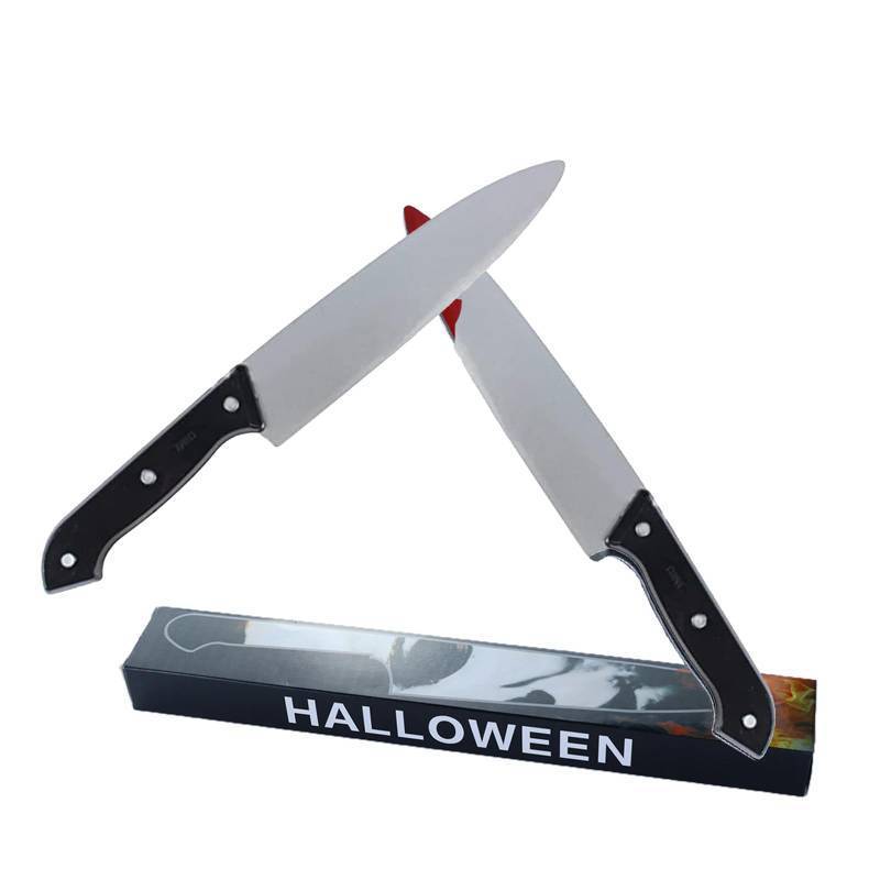 lot 7467 image: MyersCostume Classic Knife 2Pcs,Halloween Kills Butcher Knife Prop Silver