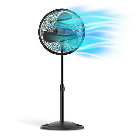 lot 4030 image: Lasko 16in 3-Speed Adjustable Oscillating Pedestal Fan  Black  S16500&nbsp