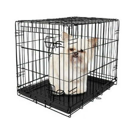 lot 4029 image: Vibrant Life  Single-Door Folding Dog Crate  X-Small  18