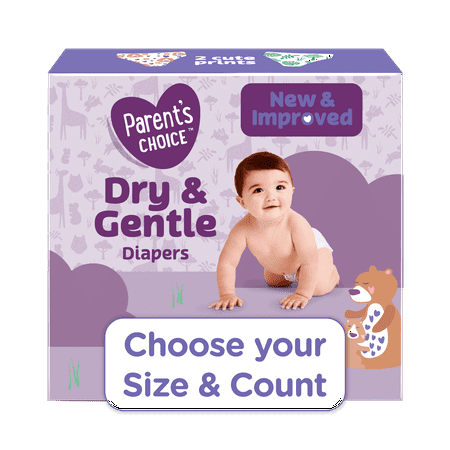 lot 4258 image: Parent s Choice Dry & Gentle Diapers (Choose Your Size & Count)