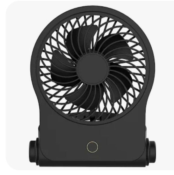 lot 4263 image: Mainstays New 4 On-the-Go Folding Personal Fan for Stroller - missing charger