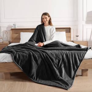 lot 2100 image: Electric Blanket Full Size Heated Blanket 72X84in - Heating Blanket Soft Plush Sherpa with 5 Heating Level & 10 Hour Auto Off, ETL Certified & Overheat Protection, Gifts for Grandma(Charcoal Grey)