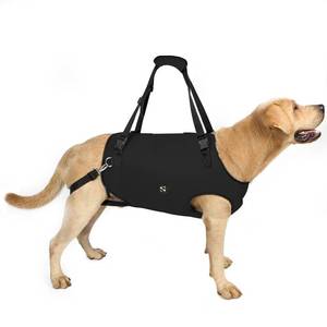 lot 2114 image: Coodeo Dog Lift Harness, Pet Support & Rehabilitation Sling Lift Adjustable Padded Breathable Straps for Old, Disabled, Joint Injuries, Arthritis, Loss of Stability Dogs Walk (Black, XL)