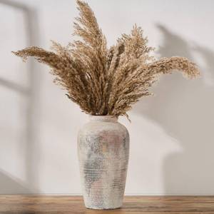 lot 2052 image: Vaseking Large Ceramic Rustic Vase, 11 inch Minimalist Decorative Farmhouse Tall Vase for Home Decor, Living Room, Shelf Decor, Enterway, Wedding, Table Decoration, Gray