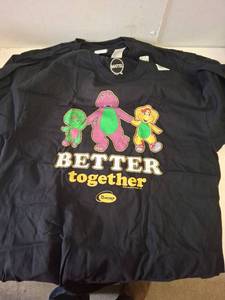 lot 2059 image: Barney Better Together  T-Shirt LARGE