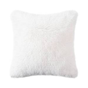 lot 2074 image: DECOBIRD Throw Pillow Cover 18x18 Extra Soft Lumbar Fuzzy Faux Fur Home Decor Cushion Cover Double Sides Shaggy Pillowcase Microfiber 100% Polyester Floor Pillow Cover 45x45cm, Bright White 1 Piece