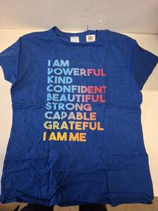 lot 2150 image: I am Powerful Kind Confident Beautiful Strong Capable Quote T-Shirt