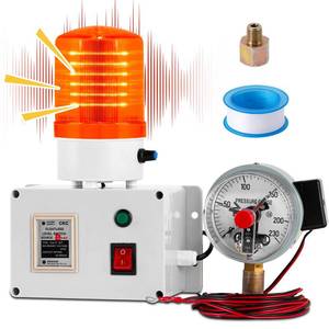 lot 2175 image: Saladulce High Low Pressure Alarm - 230PSI Air Pressure Warning - 105dB Sound & Flashing Light - 110V