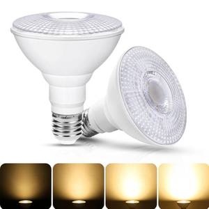 lot 10204 image: Flaspar PAR30 Outdoor LED Flood Light Bulbs, Dimmable 12W(100W Equivalent) LED Spotlight, 3000K Warm White E26 Base 1100Lm, Indoor Outdoor Recessed Bulb, Track Lighting, 2 Pack