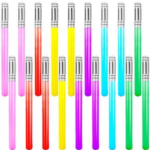 lot 10337 image: Cotiny 18 Pieces Inflatable Light Saber Sword Costume Toys Lightsaber Toys for Kids Baby Star Theme Birthday Party Favors(6 Colors)