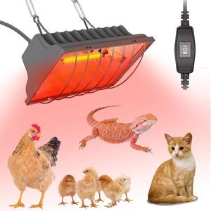 lot 10352 image: GIFANK Chicken Coop Heater Lamp 250W Winter Hanging Heat Lamp for Chickens Incubators Temperature Adjustable Chicken Brooder Heating Heaters for Dog Kennel Poultry House