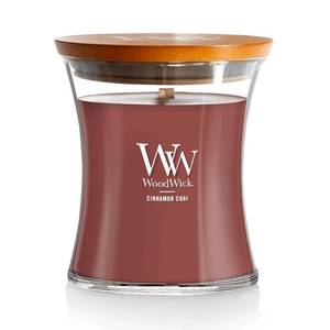 lot 10356 image: WoodWick Cinnamon Chai Holiday Candle Gifts for Women and Men, 9.7 oz Medium Hourglass Candle with Crackling Wick
