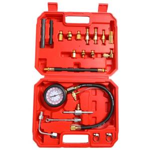 lot 10367 image: Yonligonju TU-114 Auto Fuel Pressure Gauge Tester Kit Gasoline Pressure MetersAutomobile Instrument Testing Tool (Red)
