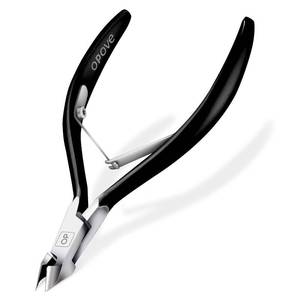 lot 10396 image: Cuticle Nippers Cuticle Trimmer Remover Clippers Stainless Steel Cutter Extremely Sharp Scissors Manicure Tool Nail Care, opove X7 Black