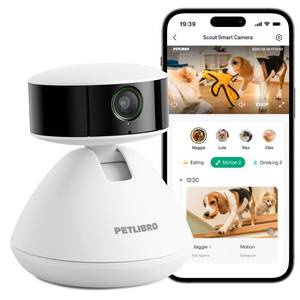 lot 10414 image: PETLIBRO AI Dog Camera Pet Camera Indoor with Phone App Multi-Pet Recognition, Daily Activity Analysis & Smart Summaries Cat Cam 360° View, 1080P Dog Cam Night Vision, 2-Way Audio Home Camera WiFi