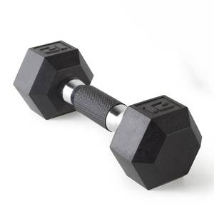 lot 10425 image: CAP Barbell Coated Dumbbell Weights with Padded Grip, Single, 12 LBS