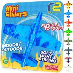 lot 10435 image: Airplane Toy Foam Airplanes for Kids - Best Stocking Stuffers for Boys & Girls - Easy Throwing Air Planes - Gift Idea Toy Games - Styrofoam Plane Glider - Great Gifts for Ages 4 5 6 7 8 9 Year Old