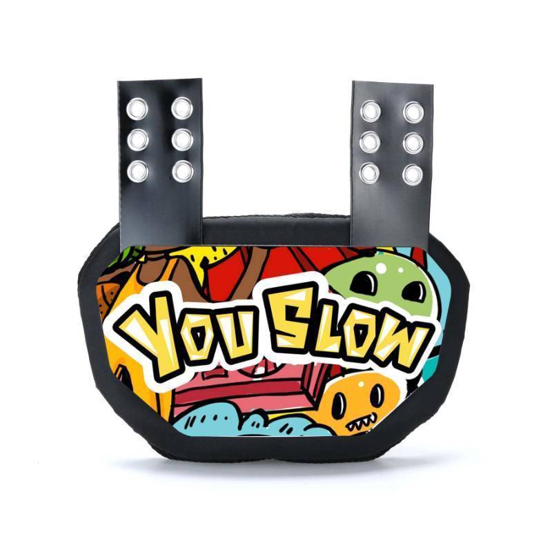 lot 34099 image: Football Back Plate, Rear Back Protector, Low Back Pad for Youth Football Players(You Slow) - Retail $35