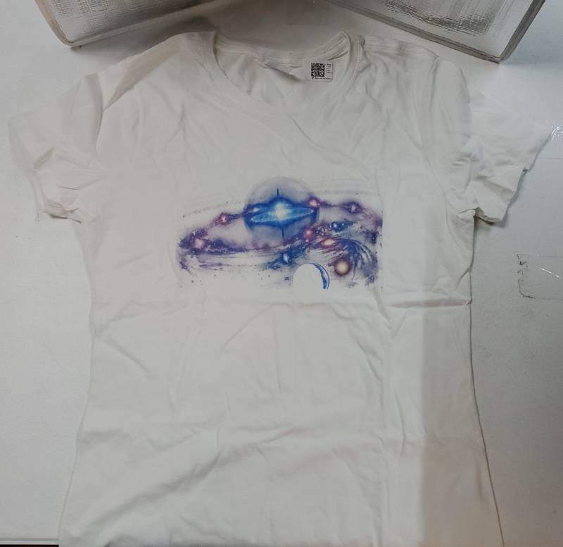 lot 71385 image: Universe Galaxy Sky Black Hole Physics Science Space Teacher Women T-shirt. SMALL