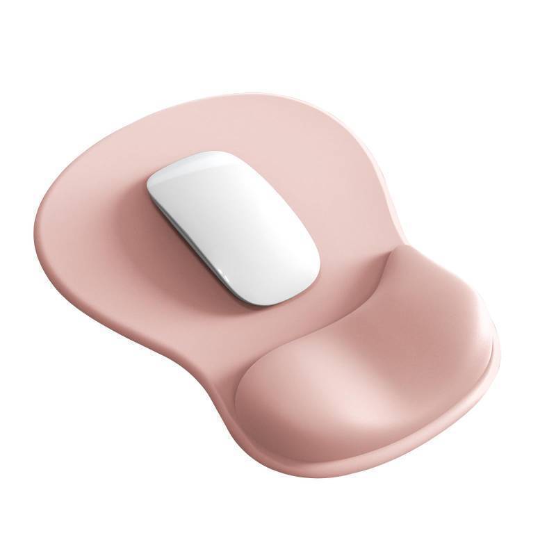 lot 24329 image: Mouse Pad with Wrist Rest, Ergonomic Mouse Pad with Comfortable Gel Wrist Rest Support and Non-Slip PU Base for Easy Typing Pain Relief, Durable and Washable(Pink) - Retail $9