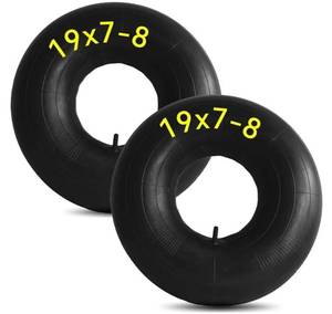 lot 24581 image: 2-Pcs 19x7-8 Inner Tube 19x7.00-8 Inner Tube 20x7-8 Tube for MowerTractorGolf Cart and More - Retail $25