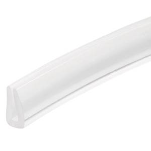 lot 24615 image: Channel Edge Trim, 11.5ft Length Rubber Guard Seal Strip Edge Protector Fit for 0.5-1.5mm Edge, (2564 W x 532 H) Clear - Retail $13