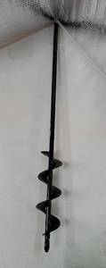 lot 24627 image: Garden Auger Drill Bit for Planting 1.6x16.5,Heavy Duty Bulb Planter Tool for Digging Holes, Compatible with 38 Hex Drive Drill - Retail $20
