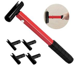 lot 24668 image: Door Hinge Adjustment Tool Kit, 4 In 1 Hinge Gap Adjusting Wrench for Residential and Commercial, Heavy Duty Painted Steel Hinge Bender Wrench with Rubber Grip, Professional Door Hinge Adjustment Tool